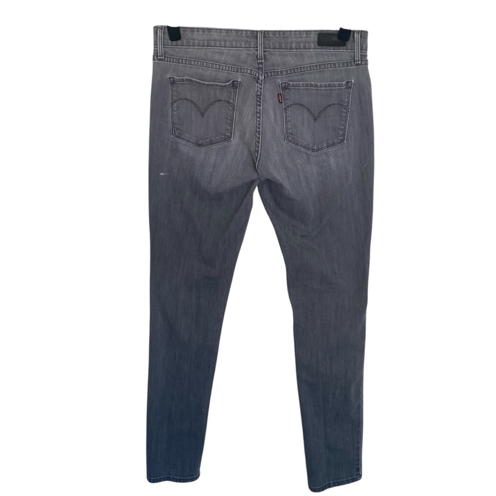 Levi’s Demi Curve Skinny Jeans Women’s 29 Gray Stretch Denim Mid Rise - Picture 2 of 11